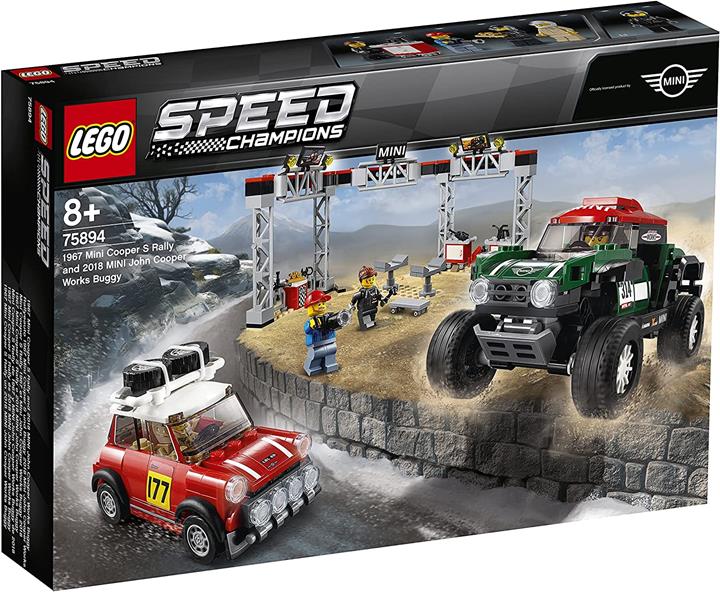 LEGO 樂高 1967 迷你小轎車 S 拉利和 2018 迷你約翰·科帕·勞克·迪克·維奇 75894 積木玩具 男孩 車