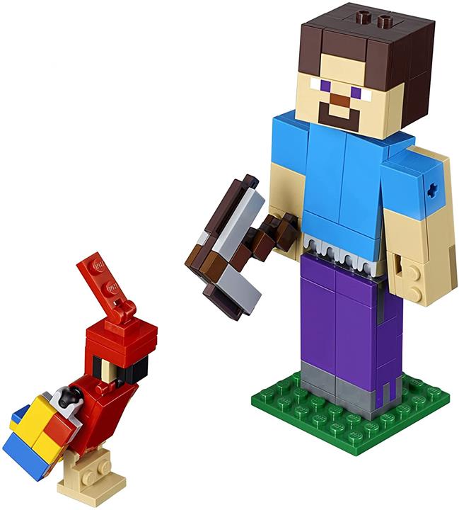 LEGO 樂高 我的世界 我的世界 Big FIG 史蒂夫與歐姆 21148 積木玩具 男孩
