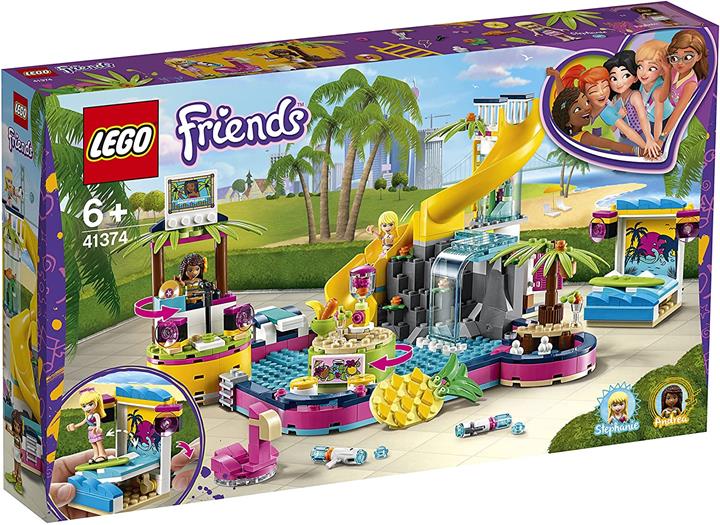 LEGO 樂高 好朋友系列 好朋友的泳池派對 41374 積木玩具 女孩