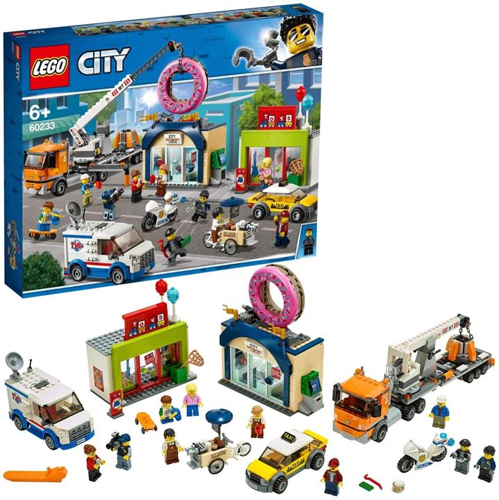 【折300+10%回饋】LEGO 樂高 城市系列 巨大起重機車輛活躍! 甜圈商店開店 60233 積木玩具 男孩