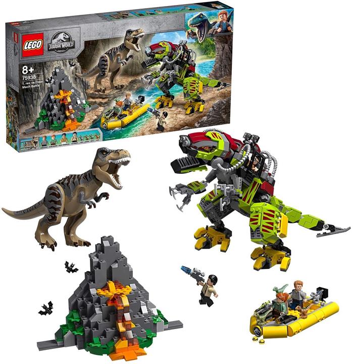 【折300+10%回饋】LEGO 樂高 侏羅紀世界 T-Rex vs. 機械龍 75938 積木玩具 恐龍 男孩