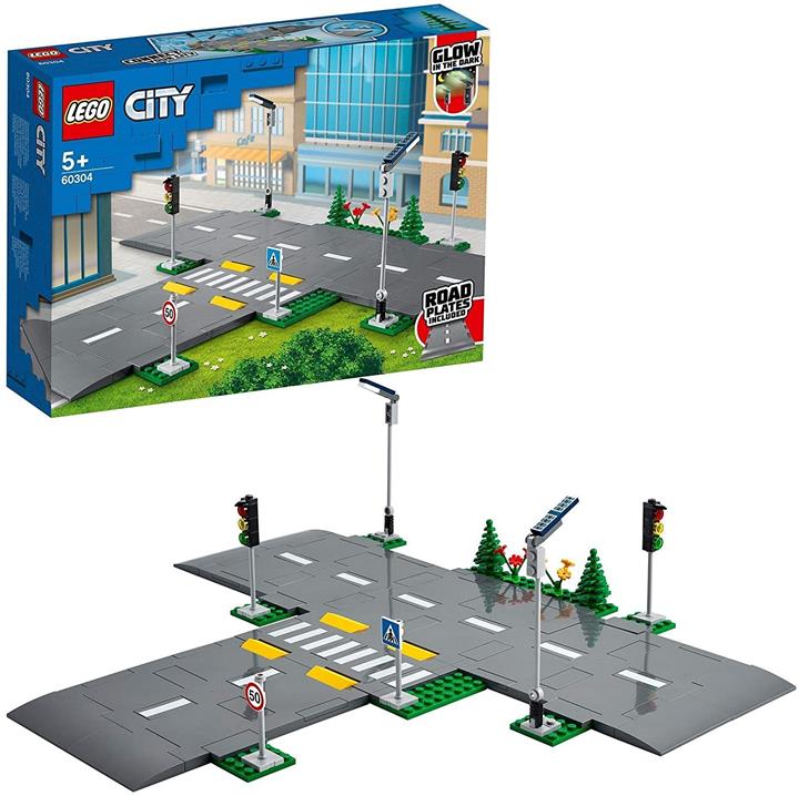 LEGO 樂高 城市系列 可連接!公路板 交叉點 60304