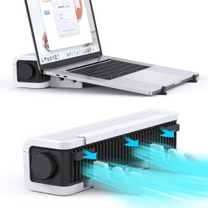 【日本代購】筆記本電腦冷卻架 冷卻風扇/底座 USB風扇氣流 白色