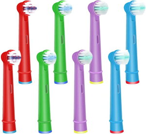 【日本代購】WyFun Braun 歐樂B 適用 電動牙刷 兒童用 EB10 柔軟 替換刷頭 兒童 8支