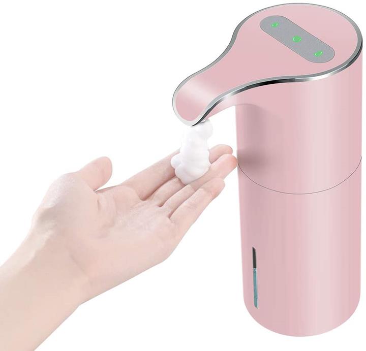 【日本代購】GEEDIAR 皂液器自動泡沫USB充電式感應器450毫升大容量洗手液皂液器自動無線起泡量2段調整