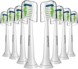 【日本代購】Dealsboom 替換刷頭 飛利浦 Sonicare 電動牙刷 對應 替換刷頭 8個裝