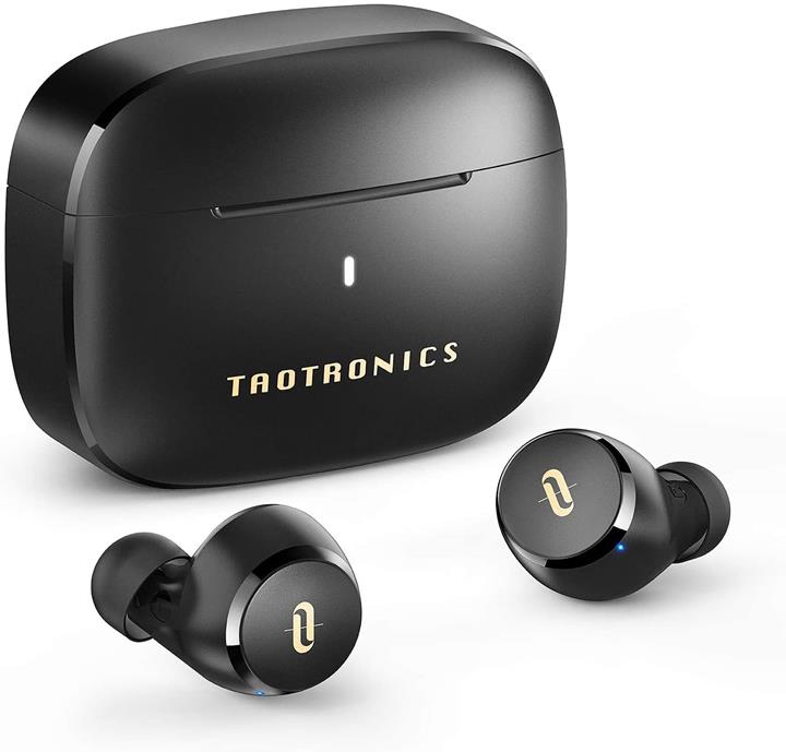 【日本代購】TaoTronics 無線耳機 支持apt-X/Type-C充電 / 耳機單體9小時播放 全無線 耳機 自動配對 SoundLiberty 97 (黑色)