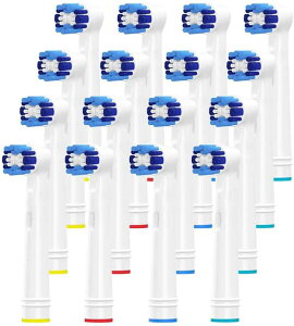 【日本代購】VINFANY 電動牙刷 適用於 OralB 替換刷頭 基本刷頭 4個×4套=16支