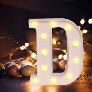 【日本代購】Pesine LED字母記號燈 DIY信燈 營造氣氛 裝飾燈 生日及聖誕節派對 (K)