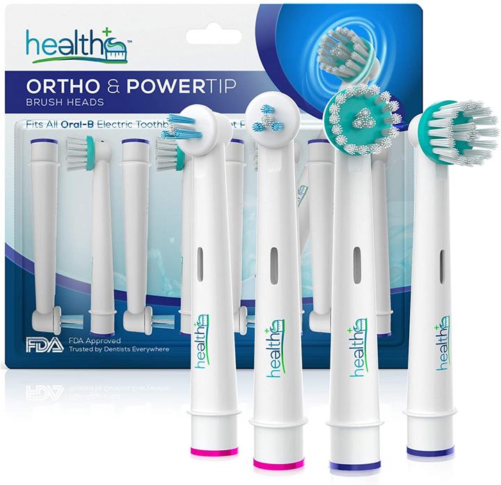 【日本代購】歐樂B電動牙刷 Ortho,Powertip 專業刷子 - 8支裝