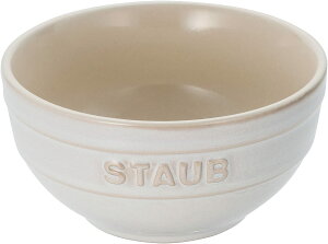【日本代購】Staub ＂碗 象牙色 12釐米 陶瓷 碗 微波爐適用 Vintage Colors 40511-833