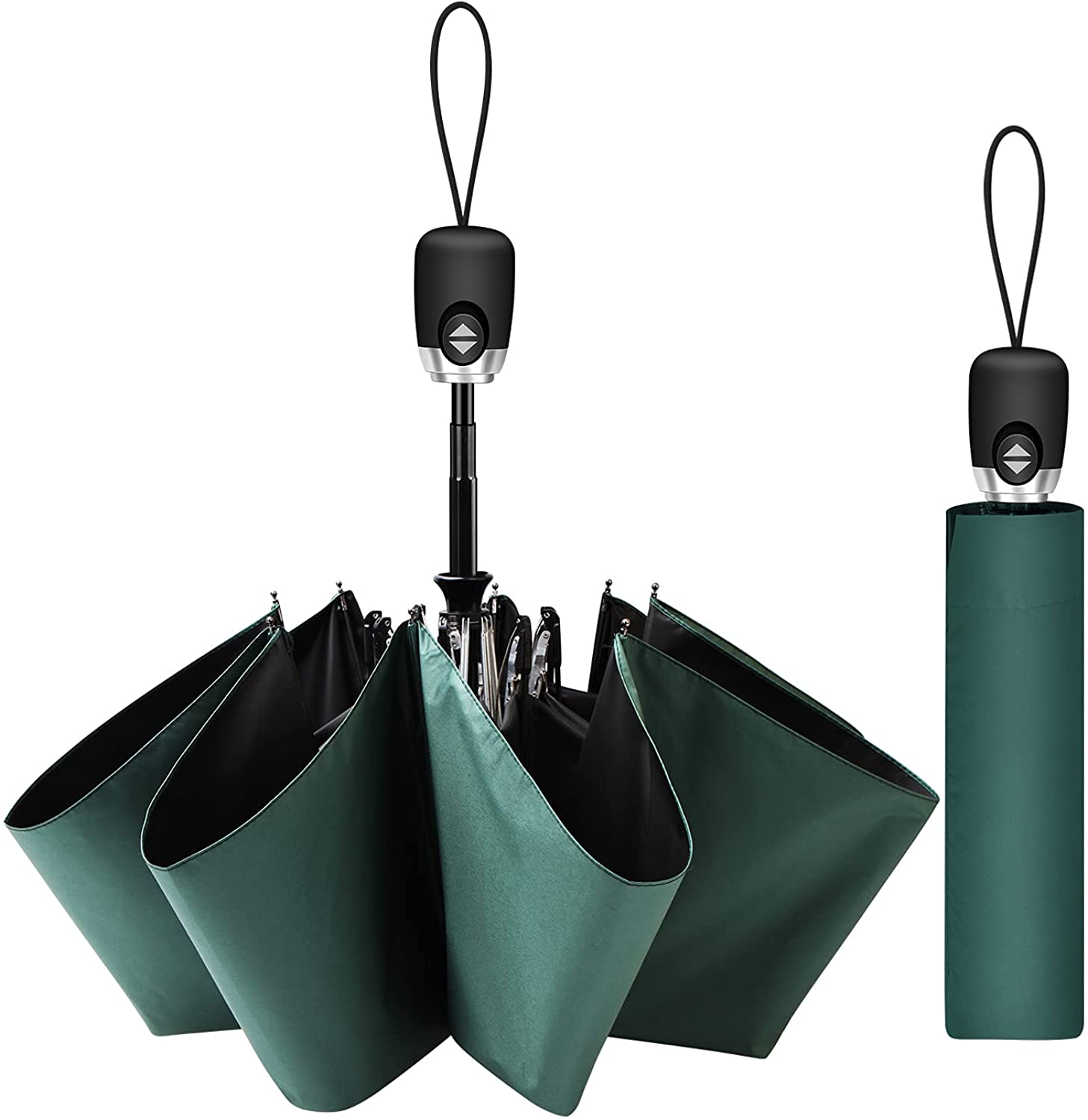 【日本代購】DeliToo 完全遮光 UPF50+ 遮陽傘 防紫外線 折疊 傘 一鍵式 自動開合 隔熱 女士 男士 遮陽傘
