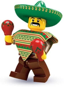 Lego 門牛 Minifigures : 墨西哥馬里 アッチマラカスマン 迷你手辦模型 ( 系列2 ) ( 袋裝 )