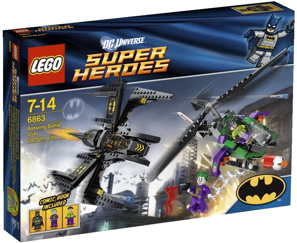 【折300+10%回饋】LEGO 樂高 超級英雄系列 蝙蝠俠 哥譚市空中戰 6863