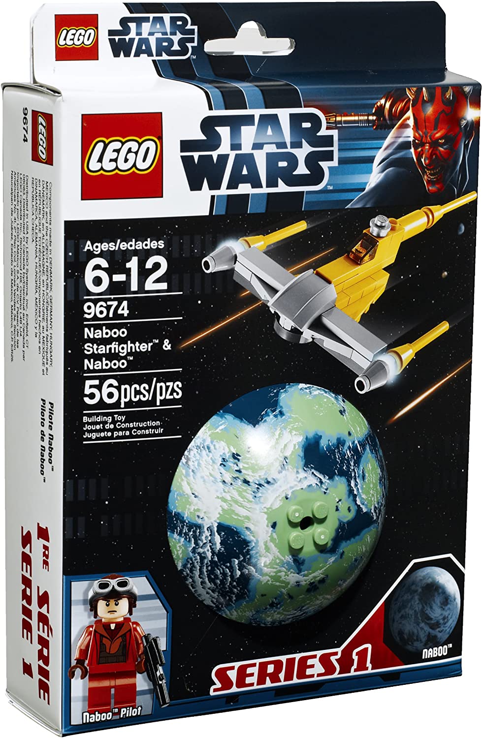 【折300+10%回饋】LEGO Star Wars Naboo Starfighter und Naboo 9674 (import)