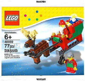 Lego 40059聖誕老人和馴鹿77 PC .