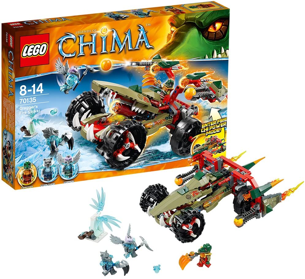 【折300+10%回饋】LEGO 樂高 Chima氣功傳奇系列 火與冰的對決 鱷霸王的烈焰戰車 70135