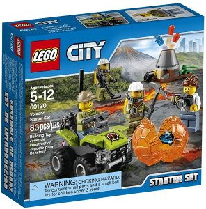【折300+10%回饋】LEGO City Volcano Explorers 60120 Volcano Starter Set Building Kit (83 Piece) by LEGO