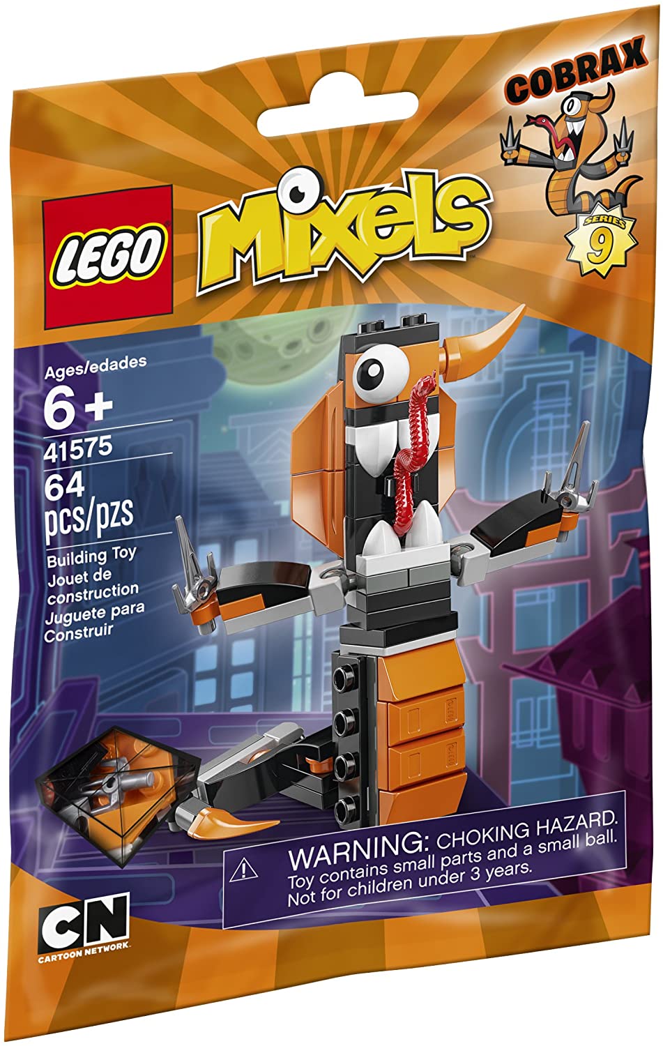 【折300+10%回饋】LEGO 樂高 Mixels 41575 Cobrax Building Kit (64 Piece)