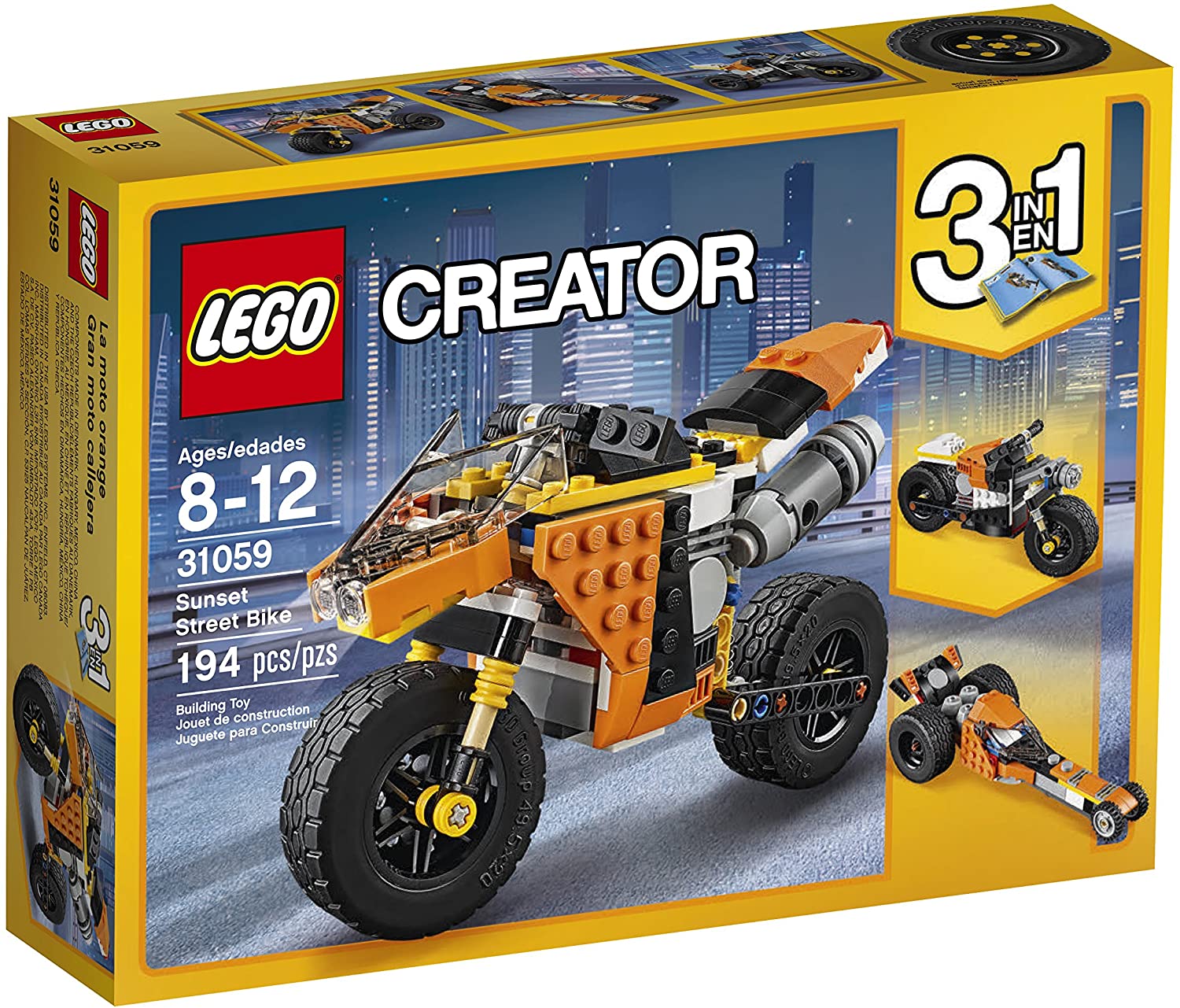 【折300+10%回饋】LEGO Creator Sunset Street Bike 31059 Building Kit