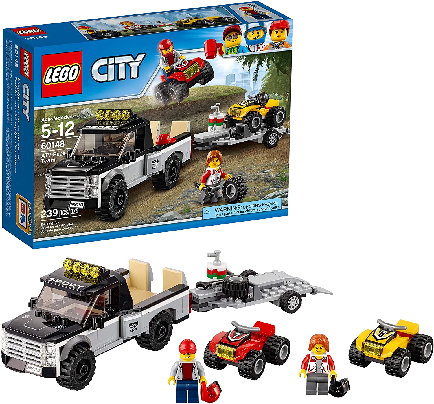 【折300+10%回饋】LEGO City Great Vehicles ATV Race Team 60148 Building Kit