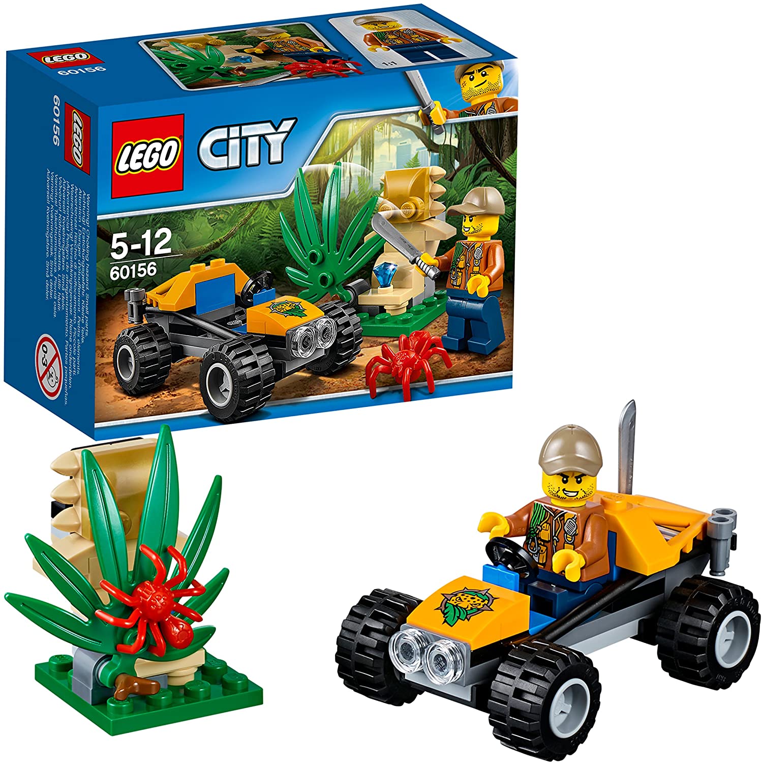 【折300+10%回饋】LEGO 樂高 城市系列 叢林探險推車 60156