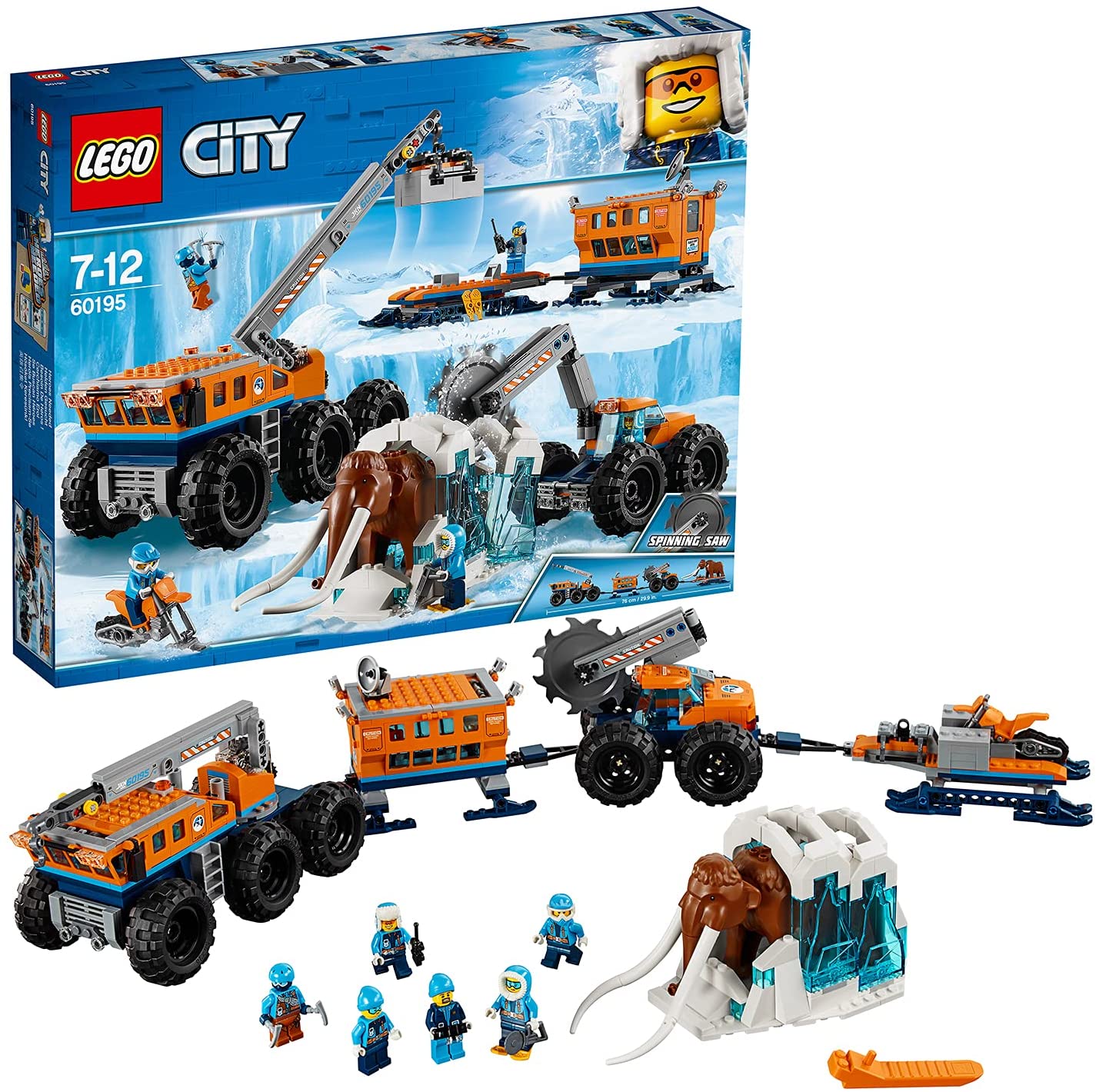 【折300+10%回饋】LEGO 樂高 城市系列 北極探險基地 60195 積木玩具 男孩