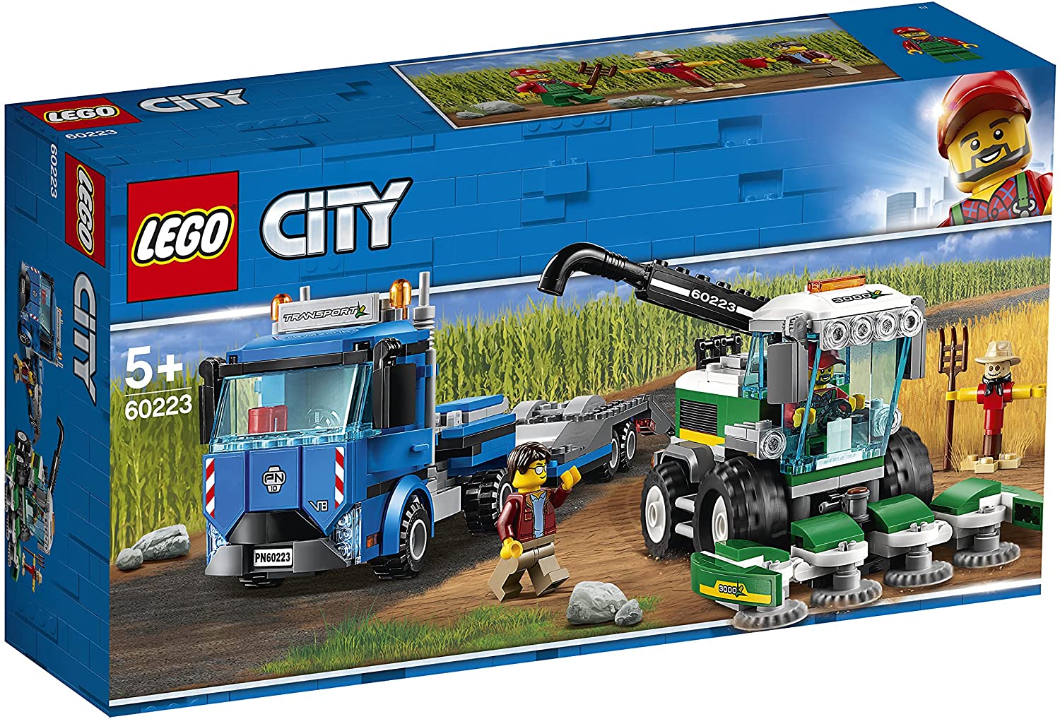【折300+10%回饋】LEGO 樂高 城市系列 收穫拖拉機和運輸車 60223 積木玩具 男孩 車