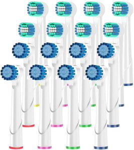 【日本代購】博朗 OralB相容電動牙刷更換刷 2種類型 基本+ 軟刷 16件