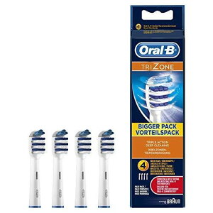 【10%點數回饋】【美國代購-現貨】Oral-b Trizone 牙刷頭組 4 個替換補漆 適用於電動