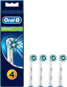 【美國代購】Oral-B Cross Action 電動牙刷替換刷頭補充裝 4 支