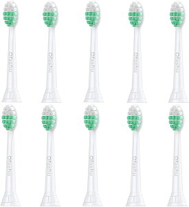 【美國代購】Ofashu 刷頭相容適 用於飛利浦 Sonicare 電動牙刷的替換頭 白色 10 包