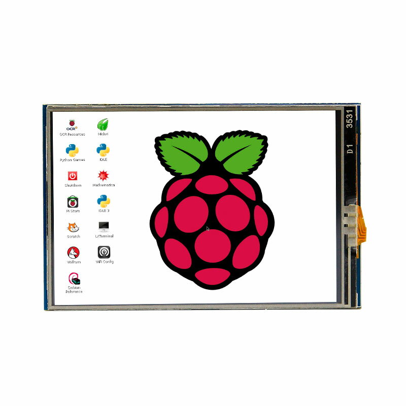 樹莓派4B/3B+觸摸屏3.5寸Raspberry Pi LCD顯示器ZERO/W液晶屏SPI 4