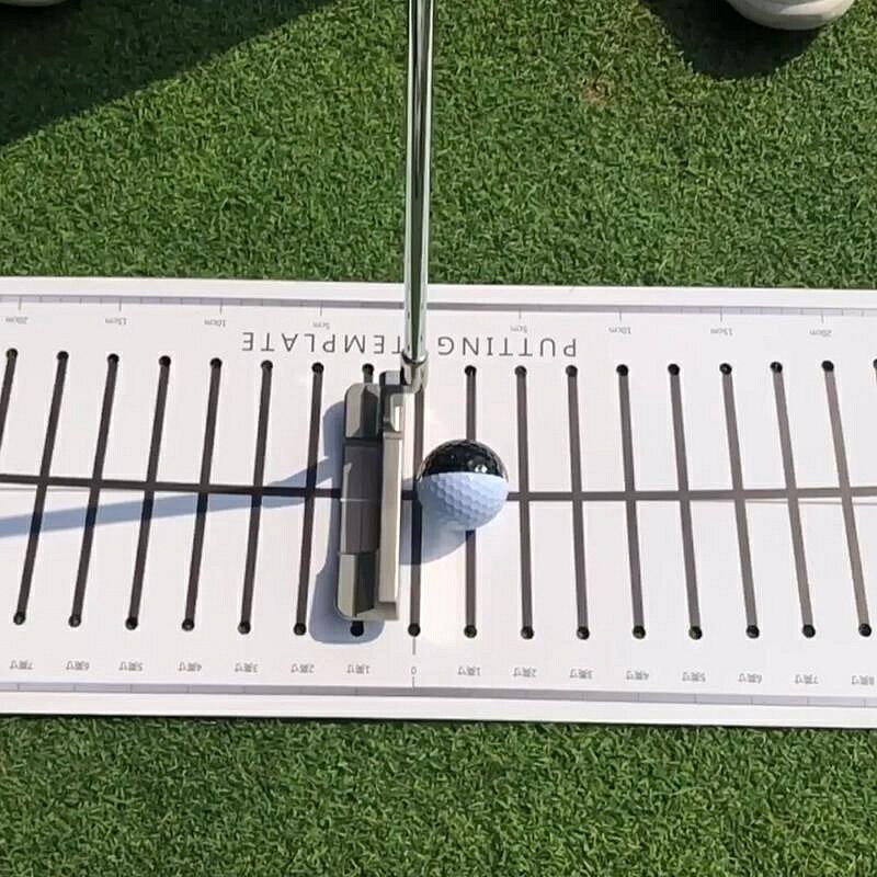 MELEGOLF高爾夫推杆練習器練習貼室內推杆果嶺軌跡紙貼輔助器
