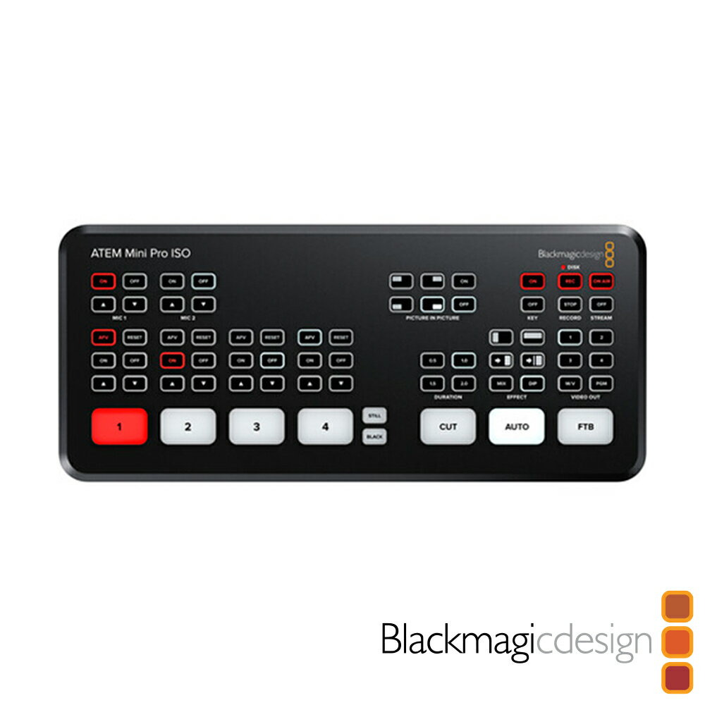 限時★【Blackmagic Design】 BMD ATEM Mini PRO ISO 專業直播切換臺 HDMI 視訊會議 導播機 串流 現場製作 轉場 公司貨【夏日限時 全館點數5倍送】