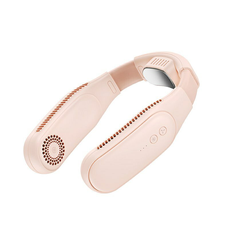 夢宇家居生活再玩新款夏季便攜式掛脖小風扇懶人usb迷你靜音製冷無葉掛脖風扇 4