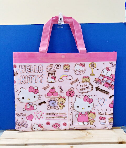 【震撼精品百貨】Hello Kitty 凱蒂貓 Sanrio HELLO KITTY防水手提包/補習袋-生活#48596 震撼日式精品百貨