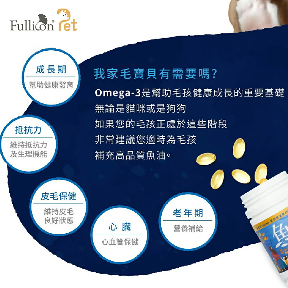 【毛姐夫】高濃度rTG 寵物魚油 2