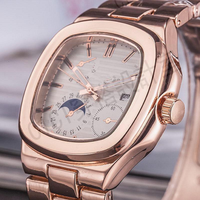 新款時尚石英錶 鸚鵡螺男錶 日曆手錶 潮流商務男士手錶【亞德機械五金家居】 3