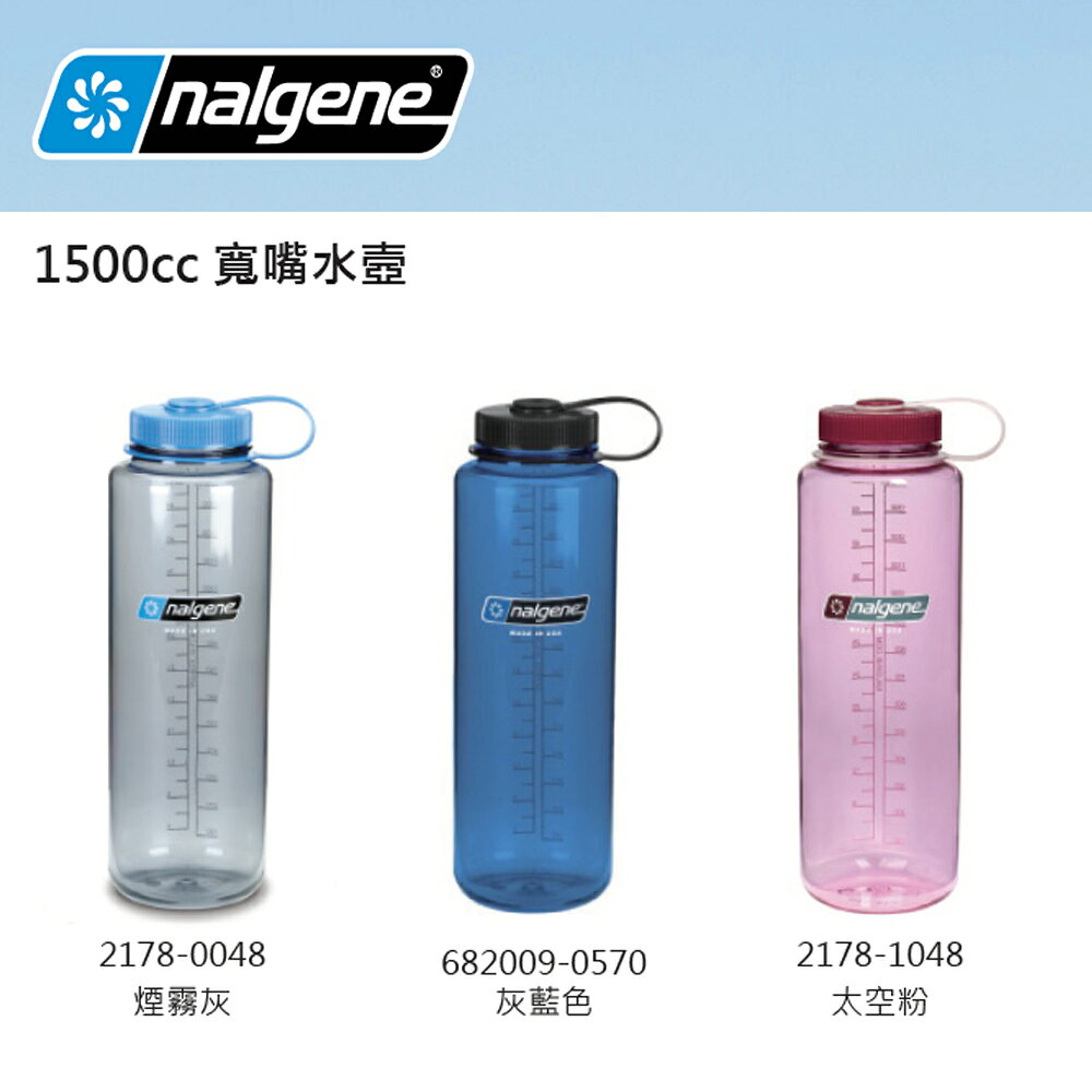 【露營趣】來勁 Nalgene 2178 寬嘴水壺 1.5L 進口運動水壺 休閒水壺 不含雙酚A