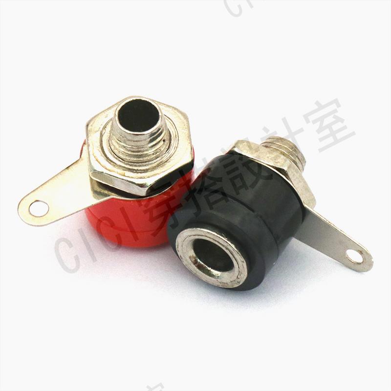 【299出貨】4MM香蕉插座 香蕉座 香蕉頭插座 接線柱 香蕉頭(5個）【亞德機械五金家居】 1