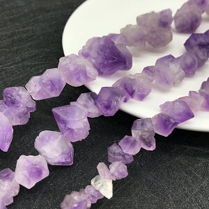 天然紫水晶單晶體原石打孔散珠 橫孔 薰衣草紫水晶牙 紫晶花DIY