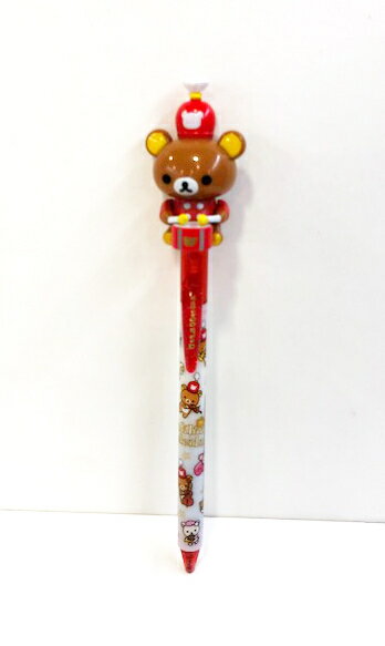 【震撼精品百貨】Rilakkuma San-X 拉拉熊懶懶熊 造型原子筆-英國打鼓紅 震撼日式精品百貨