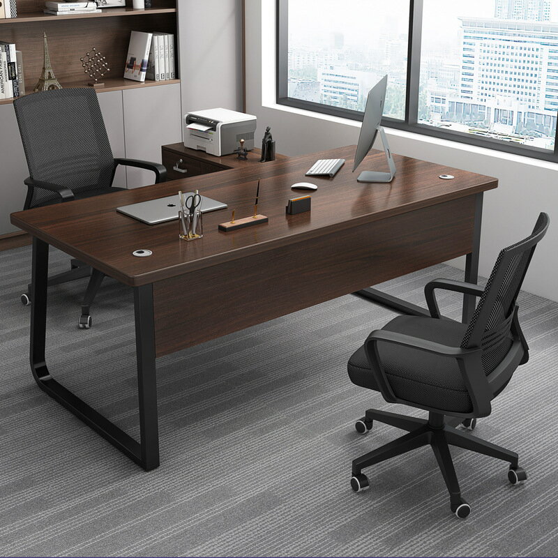 【免運】美雅閣| 辦公桌椅組合簡約現代老板桌職員單人商用經理桌工作位辦公室家具