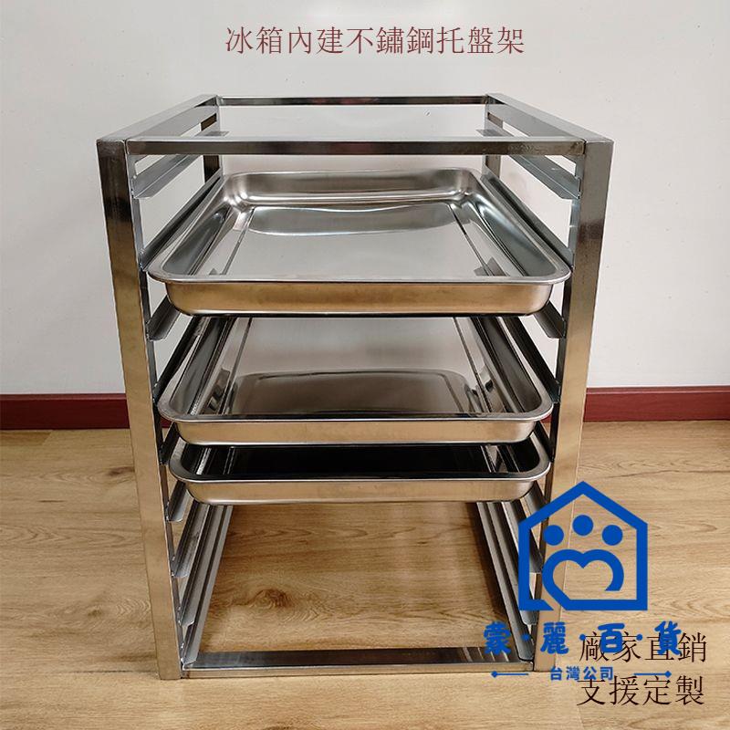 免運/公司貨 【不銹鋼保置物架】廚房冰箱內部託盤架 插盤架 多層不銹鋼分層置物架 冰櫃冷藏方盤收納工廠直銷 全館折扣 售後保障 店長新品推薦 6m116