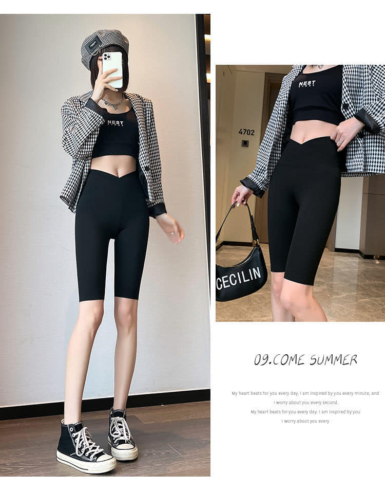 夏季薄款五分外穿 打底新款鯊魚褲 二件組 8