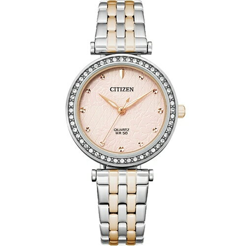 CITIZEN 星辰錶 LADY'S 晶鑽時尚石英女錶(ER0210-55Y)-【刷卡回饋 分期0利率】【APP下單點數13倍送】