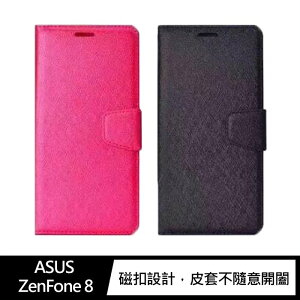 ALIVO ASUS ZenFone 8 ZS590KS 蠶絲紋皮套 磁扣皮套 插卡皮套【APP下單最高22%點數回饋】