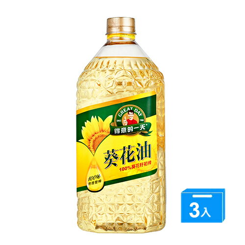 得意的一天葵花油3.5l*3【愛買】