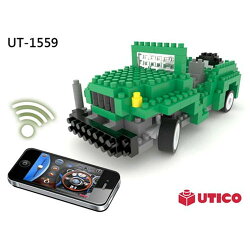 【UTICO微型積木】智慧手機遙控積木車-Jeep 吉普車 1559
